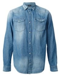 armani denim shirt sale