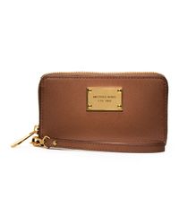 Lyst - Michael Kors Michael Large Multifunction Iphone 5 Case in Brown