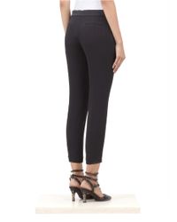 JOSEPH Black New Queen Silk Cropped Pants