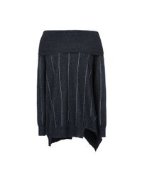 Stella McCartney Gray Off The Shoulder Jumper