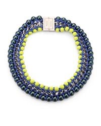 Proenza Schouler | Yellow Neon Bead Chain and Rope Necklace | Lyst