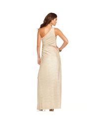 betsy and adam metallic gown