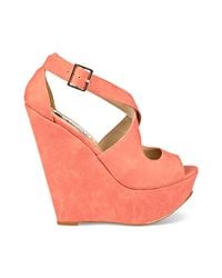 wedge sandals external madden steve lyst shoes
