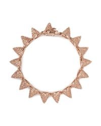 Eddie Borgo | Metallic Pavé Small Cone Bracelet | Lyst