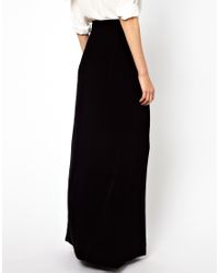 ganni maxi silk skirt mix