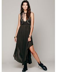 Free People Fp New Romantics Mount Azuma Dress in Washed Olive (Green ...
