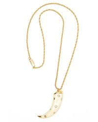 Aurelie Bidermann | Metallic Studded Horn Necklace | Lyst