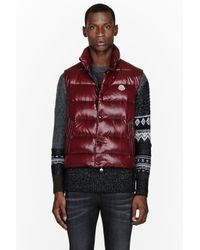 burgundy moncler coat