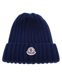 moncler hat blue