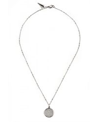 Rebecca Minkoff | Metallic Pave Circle Locket | Lyst