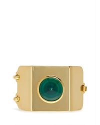 Eddie Borgo | Metallic Geometric Stone Cuff | Lyst