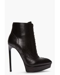 saint laurent brogue boots