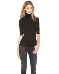 elbow length turtleneck sweater