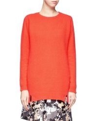 Whistles | Orange Devon Angora Long Sweater | Lyst