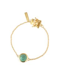 Eddie Borgo | Green Gem-stone One Cone Bracelet | Lyst