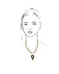 Eddie Borgo | Metallic Inlaid Skeleton Key Pendant | Lyst