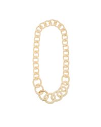 Kara Ross | Metallic Ivorypainted Resin Twisted Link Necklace | Lyst