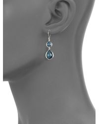 Ippolita | London Blue Topaz and Sterling Silver Earrings | Lyst