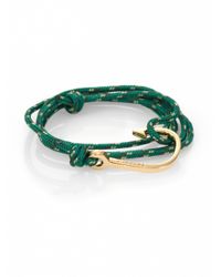 Miansai | Green Hook Rope Wrap Bracelet | Lyst