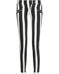 balmain striped pants