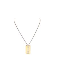 Tom Binns | Metallic Gold Razor Blade and Chain Necklace | Lyst
