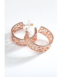 Trina Turk | Pink Brick Hoop Earrings | Lyst