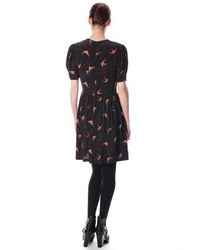 French Connection | Black Swallow Swoop Tea Dress | Lyst