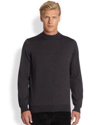 gray mock turtleneck