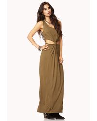 maxi forever cool dress olive