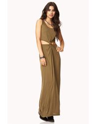 maxi forever cool dress olive