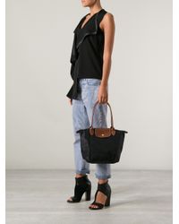 black on black longchamp le pliage