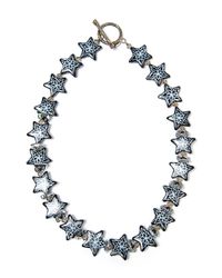 Shebee | Black The All Star Design Necklace | Lyst