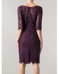 dolce and gabbana purple dress