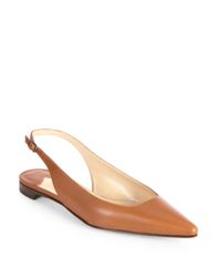 manolo blahnik leather flats