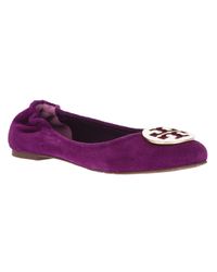 tory burch purple ballet flats