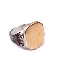 Lulu Frost - Metallic Signet Ring - Lyst