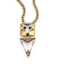 Erickson Beamon | Metallic Swarovski Crystal Long Velocity Necklance | Lyst
