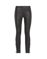 Roberto Cavalli | Black Jogging Faux Leather Pants | Lyst