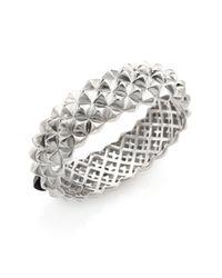 Stephen Webster | Metallic Black Onyx Sterling Silver Studded Bracelet | Lyst