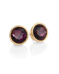 Michael Kors | Purple Faceted Stud Earrings | Lyst