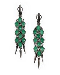 Stephen Webster | Metallic Jade & Sterling Silver Drop Earrings | Lyst