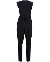 Theory Sleeveless Jumpsuit in Black - Lyst