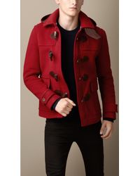 burberry red jacket men