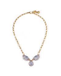Lulu Frost | Metallic *vintage* Black + Crystal Cut Glass Necklace | Lyst