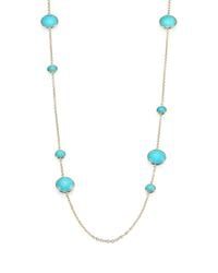 Ippolita | Blue Turquoise & 18k Gold Station Necklace | Lyst