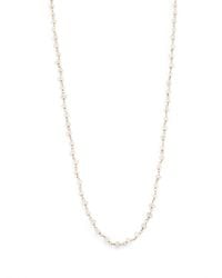 Mija | Metallic Moonstone Beaded Chain Necklace | Lyst