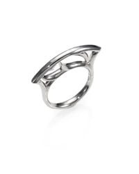 Stephen Webster | Metallic Sterling Silver Curved Stack Ring/silver | Lyst