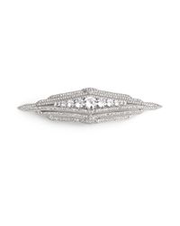Adriana Orsini | Metallic Deco Pave Crystal Long Pin | Lyst