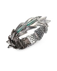 Eddie Borgo | Metallic Cyprus Howlite Jade Bracelet | Lyst