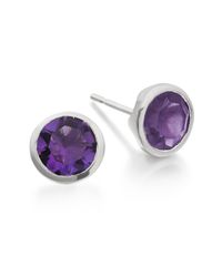 Monica Vinader | Metallic Isla Stud Earrings | Lyst